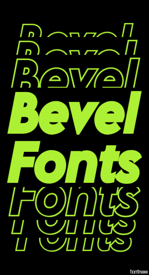Bevel Fonts Text Effect