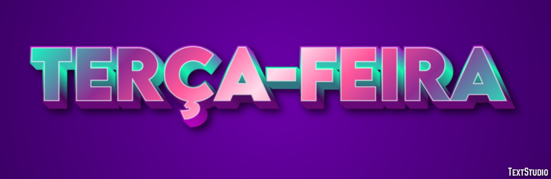 Terça-feira Text Effect