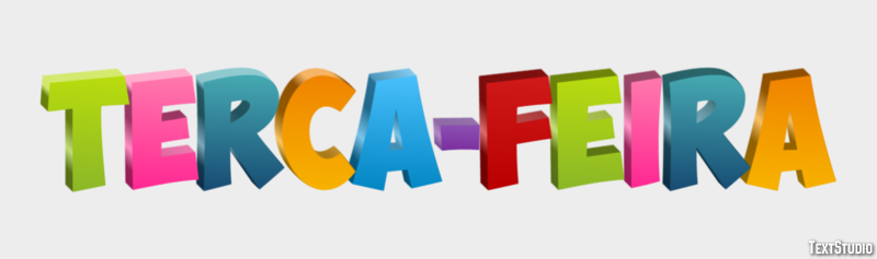 Terça-feira Text Effect