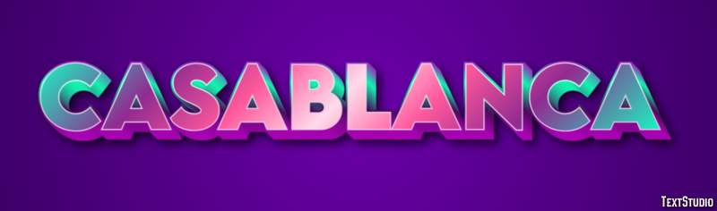 Casablanca Effet de Texte