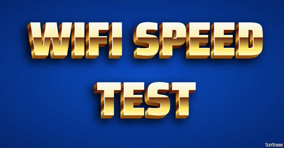 Wifi Speed Test Efeito de texto