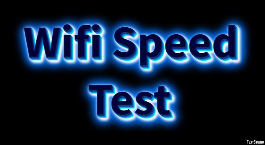 Wifi Speed Test Efeito de texto