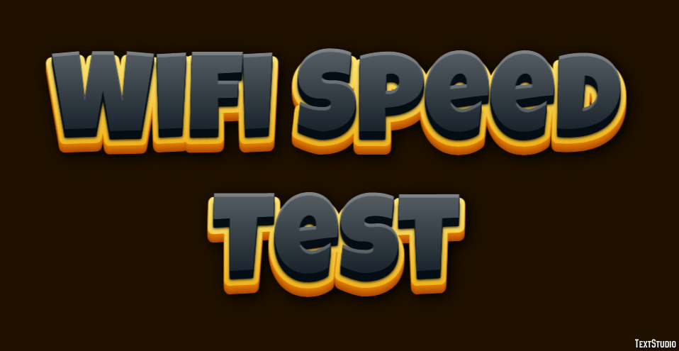 Wifi Speed Test Efeito de texto