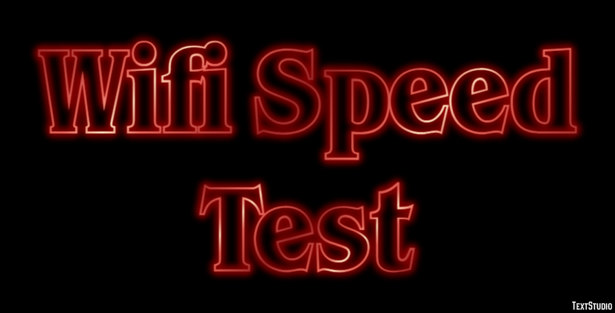 Wifi Speed Test Efekt tekstowy