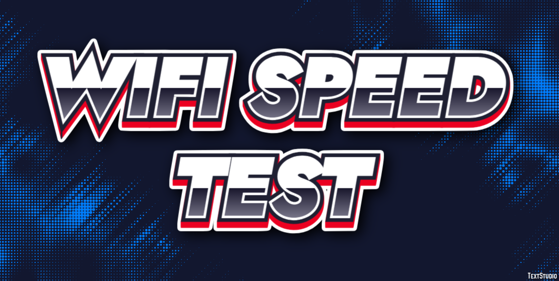 Wifi Speed Test Text Effect