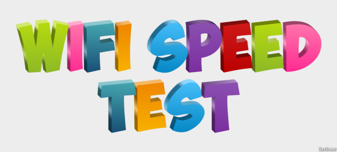 Wifi Speed Test Text Effect