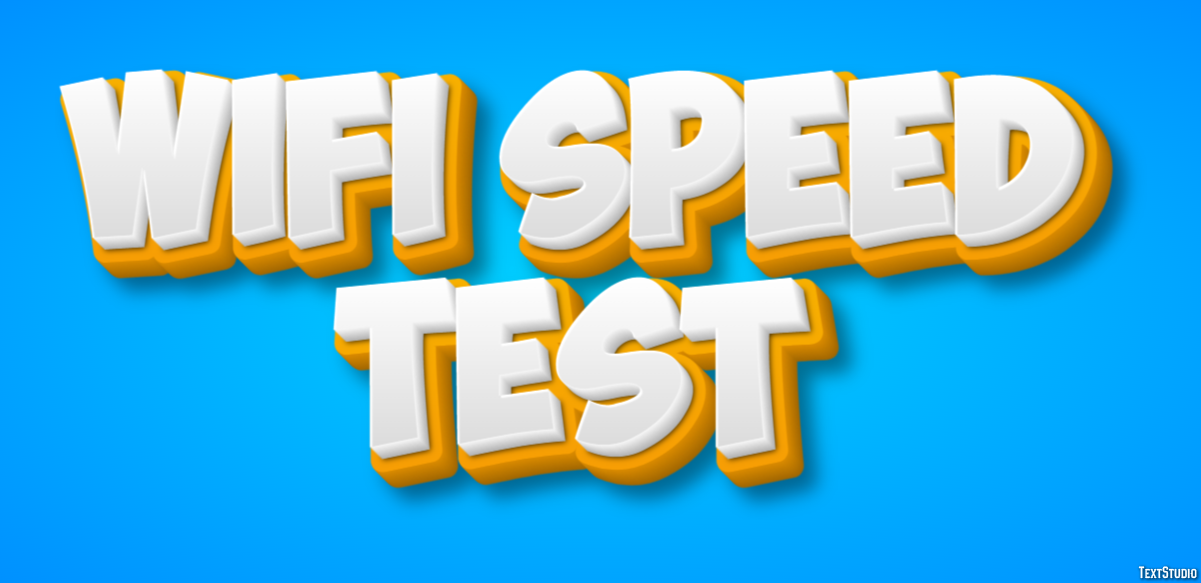 Wifi Speed Test Efeito de texto
