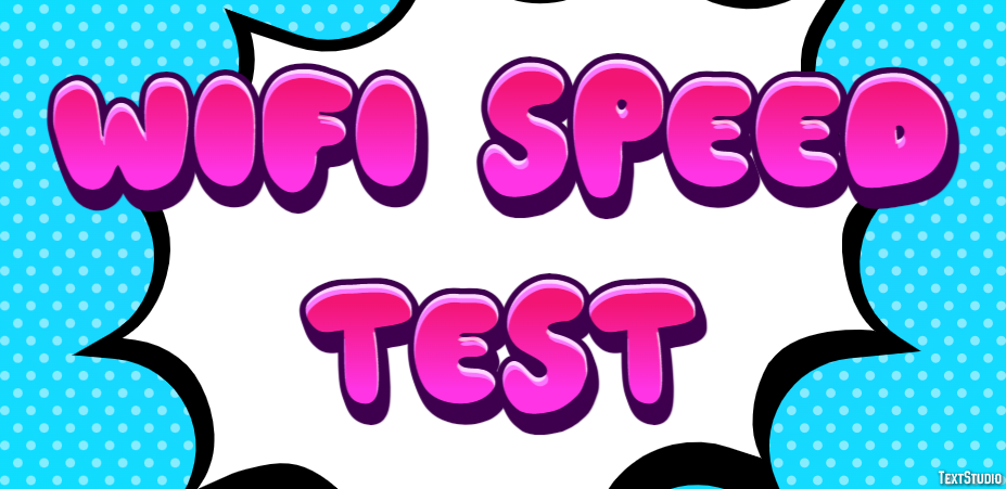 Wifi Speed Test Efeito de texto