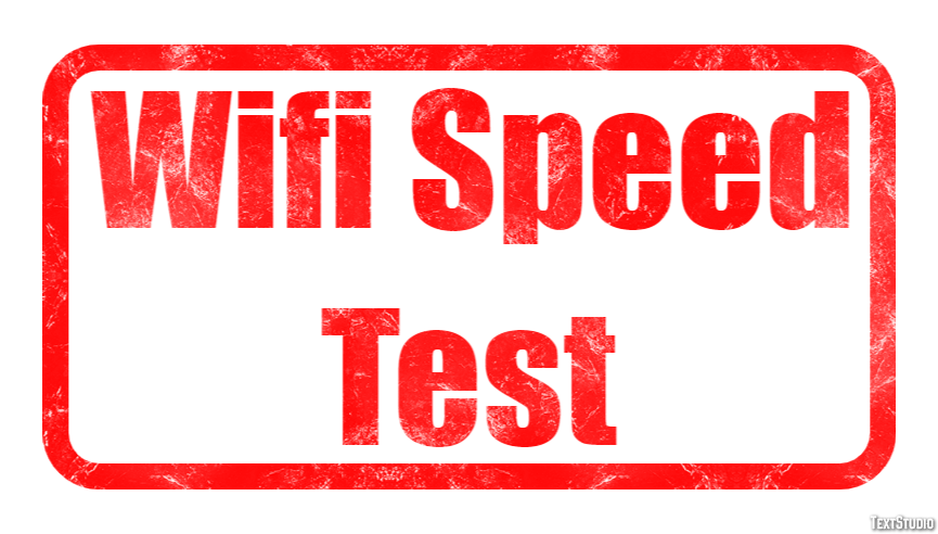 Wifi Speed Test Text Effect