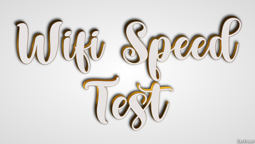 Wifi Speed Test Efeito de texto