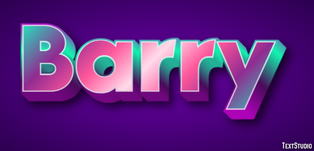 Barry Text Effect