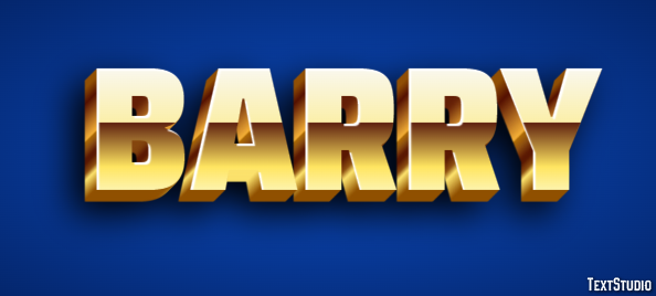 Barry Text Effect