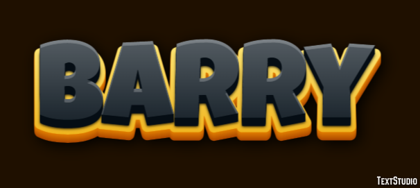 Barry Text Effect