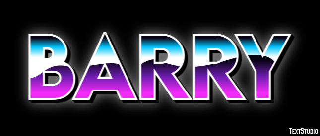 Barry Text Effect