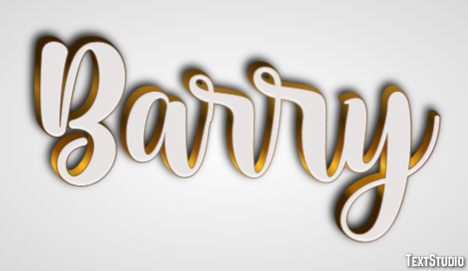 Barry Text Effect