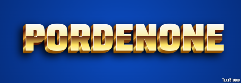 Pordenone Эффект текста