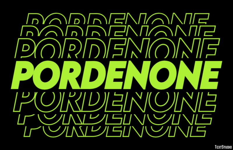Pordenone Efekt tekstowy
