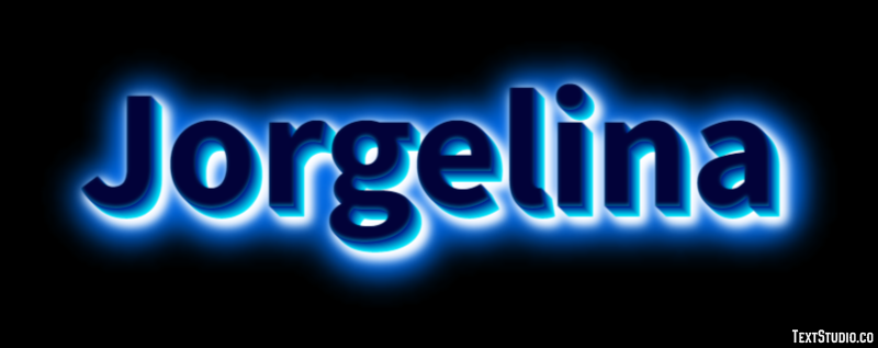 Jorgelina Efecto de texto
