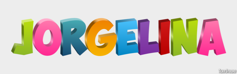 Jorgelina Efecto de texto