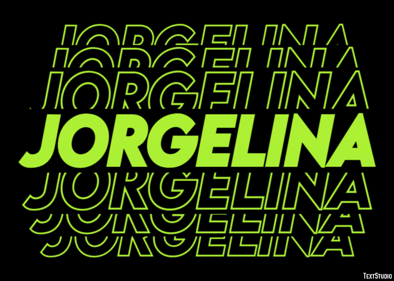 Jorgelina Efecto de texto