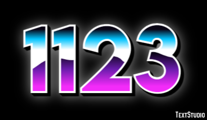 1123 Efeito de texto