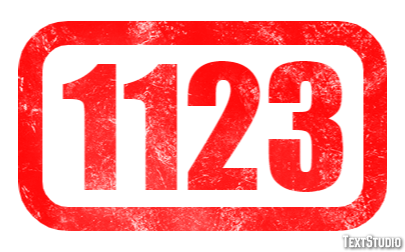 1123 Efeito de texto
