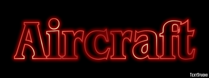 Aircraft Text Effect
