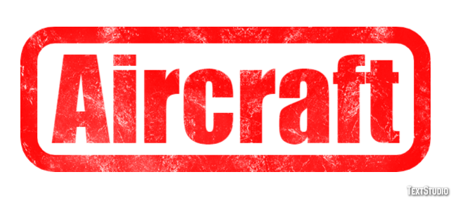 Aircraft Tekst effect