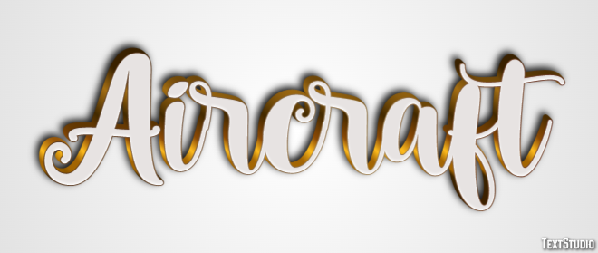 Aircraft Text Effect