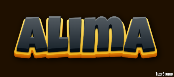 Alima Text effect