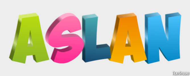 Aslan Effet de texte