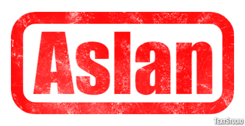 Aslan Effet de texte