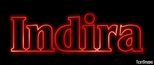 Indira Texteffekt