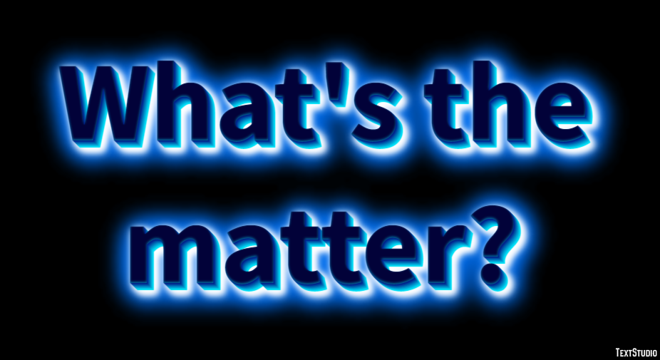 What's the matter? Efeito de texto