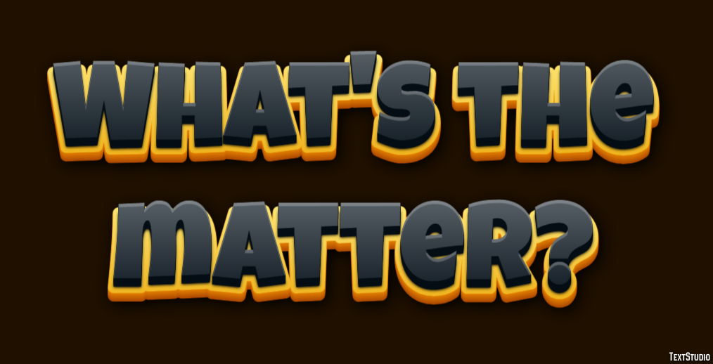 What's the matter? Text Effect