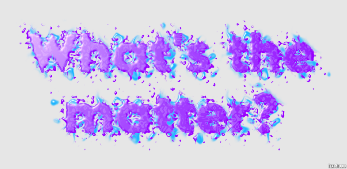What's the matter? Efeito de texto
