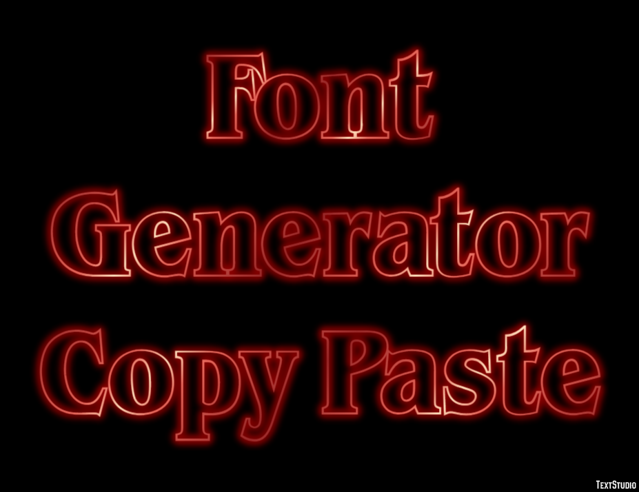 Font Generator Copy Paste Effetto testo