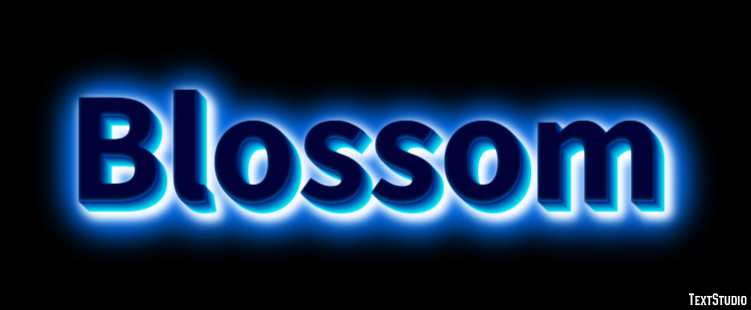 Blossom Effet de Texte