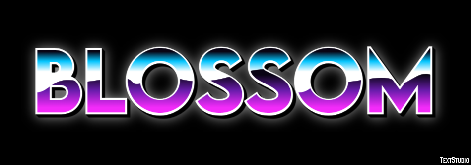 Blossom Text effect
