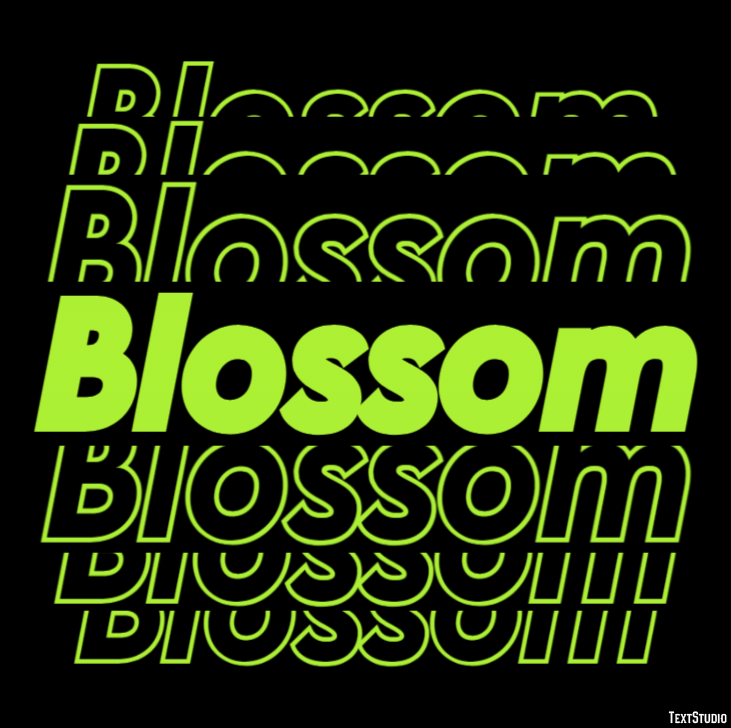 Blossom Efekt tekstowy