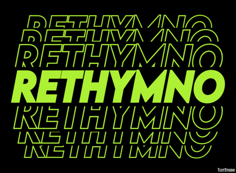 Rethymno Эффект текста