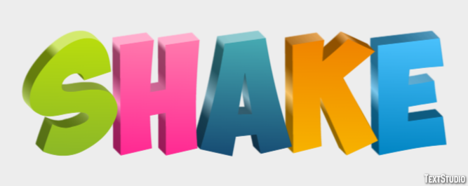 Shake Effet de Texte