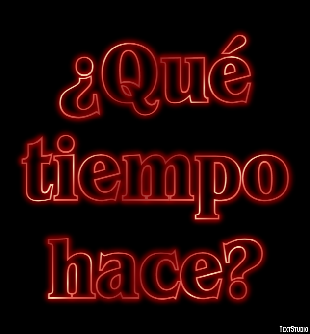 ¿Qué tiempo hace? Effet de Texte