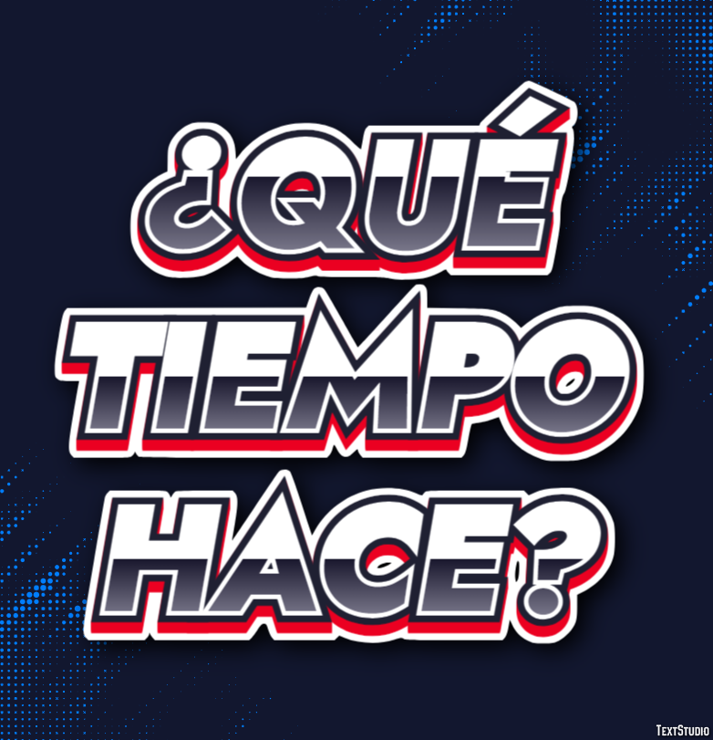 ¿Qué tiempo hace? Texteffekt