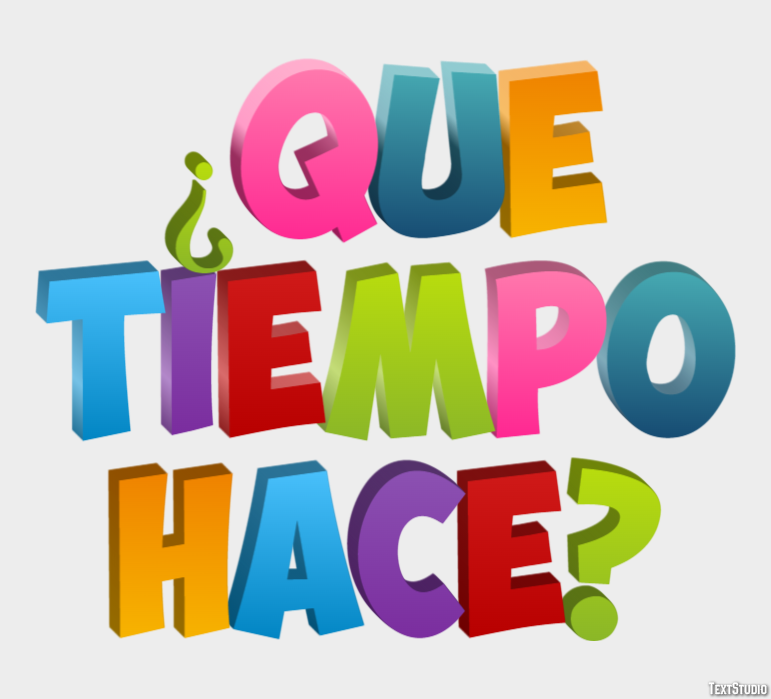 ¿Qué tiempo hace? Effet de Texte
