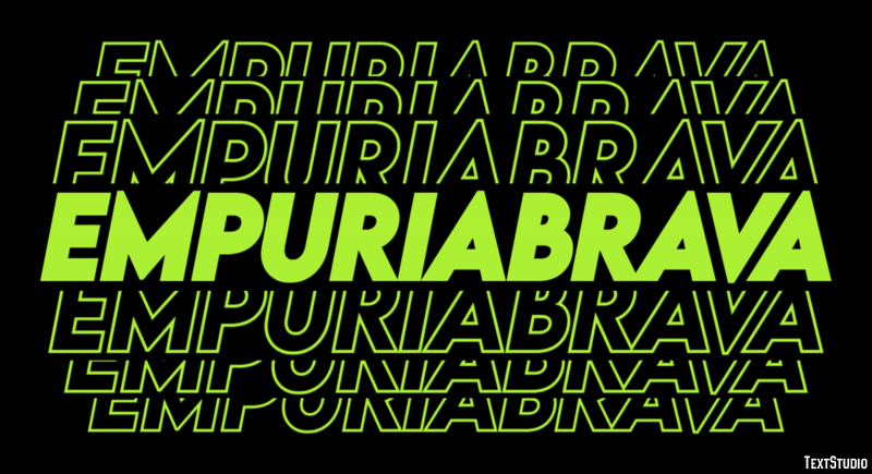Empuriabrava Efekt tekstowy