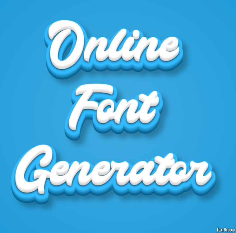 Online Font Generator Efekt tekstowy