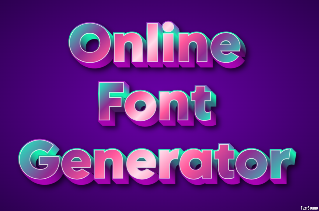 Online Font Generator Efekt tekstowy