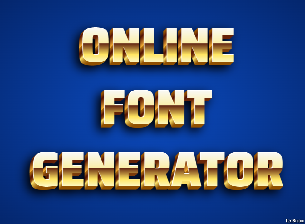 Online Font Generator Efekt tekstowy