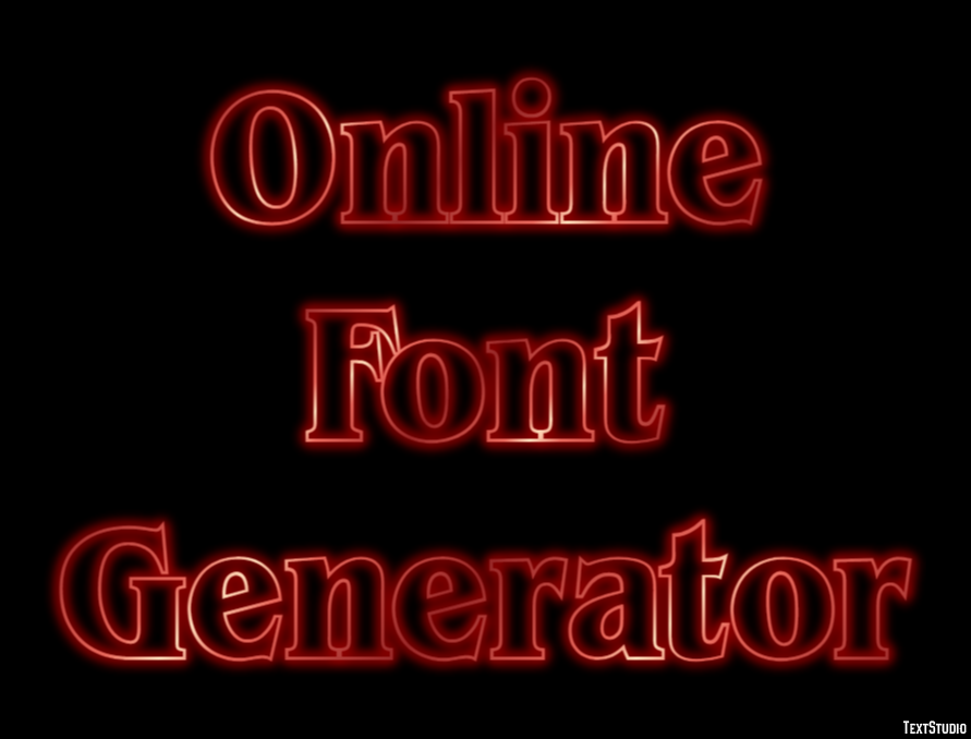 Online Font Generator Efekt tekstowy